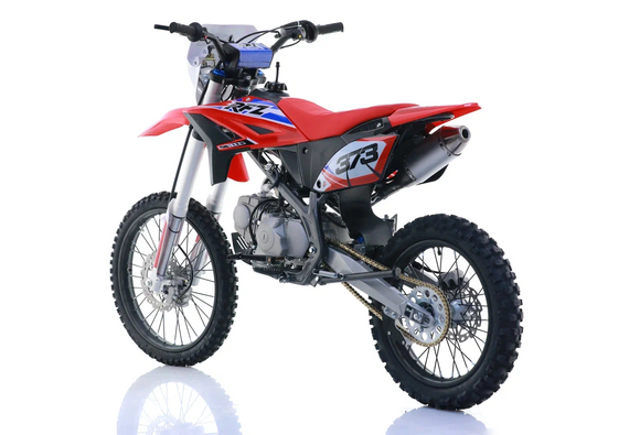 Питбайк Apollo RFZ Y 125LE, 19/16, красный (фара, электростартер)