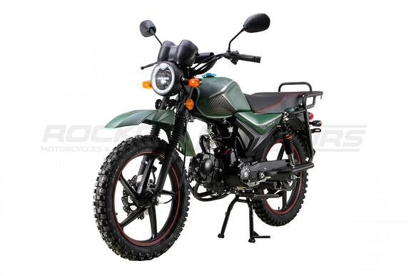 Мопед ROCKOT ALPHA OFFROAD M-11 LUX+ (LED) (зеленый матовый)