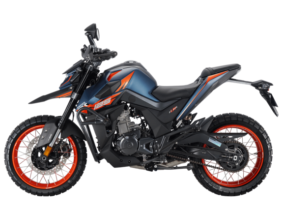 Мотоцикл ZONTES ZT200-U1 (4T ZT163ML EFI) 17/17 синий/оранжевый
