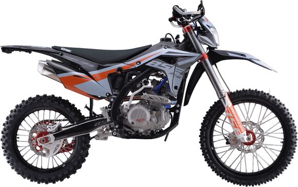Кроссовый мотоцикл BSE Z8 300e 21/18 Grey Orange Black 2