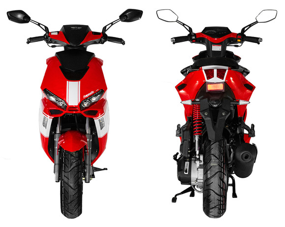 Скутер Regulmoto FORMULA 125 (LJ125T-8M), Красный/ белый