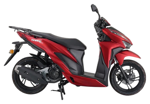 Скутер VENTO (VMC) INFERNO BY49QT-5A 49 см3 СЕРИЯ Т1700 VIN MATT BLACK/MATT RED (Без ПТС)