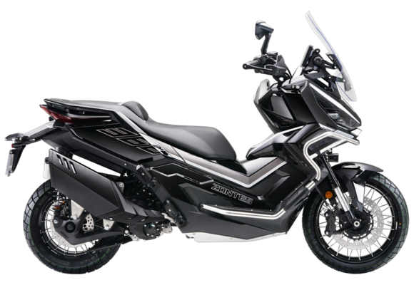 Максискутер ZONTES ZT368-G (ZT1P79MP EFI) 17/14 (2025 г.) ПТС (Черный)